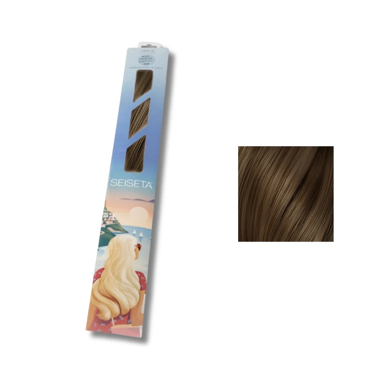 Seiseta Stickers Extension keratin biondo scuro cenere - Extension Professionali per Capelli Cheratina