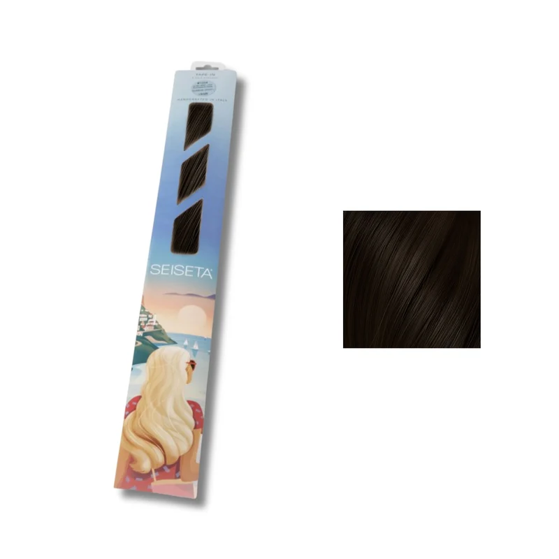 Seiseta Classic Line Extension keratin 4 Castano 50/55cm - Extension Professionali per Capelli Cheratina