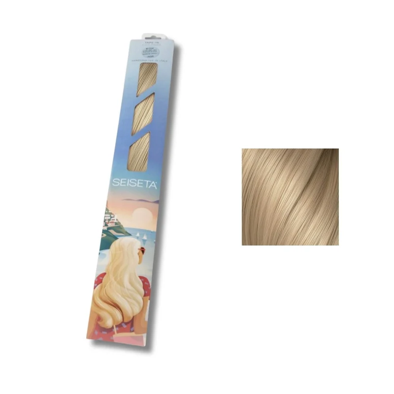Seiseta Classic Hair Extension Keratina 20 Biondo Ultra Chiarissimo 50/55 cm - Extension Professionali per Capelli Cheratina