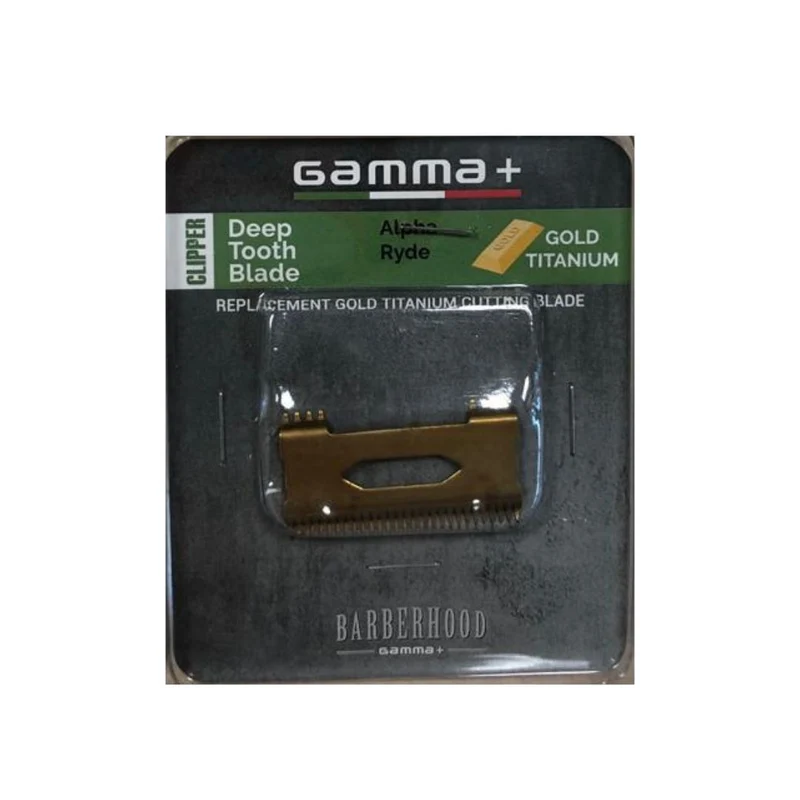Gamma+ Lama Mobile Deep Tooth Blade Gold Titanium per Alpha, Ryde