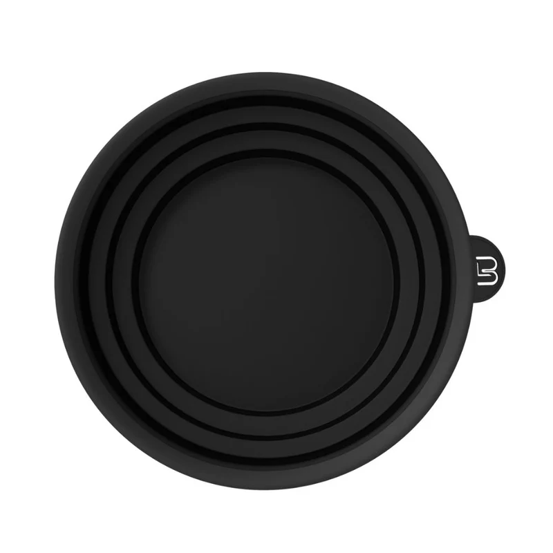 L3VEL3 Ciotola Pieghevole Tinta Silicone Nero