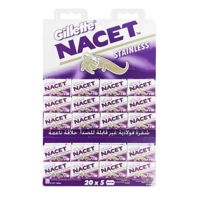 Lamette da Barba Gillette Nacet Stainless 100pz