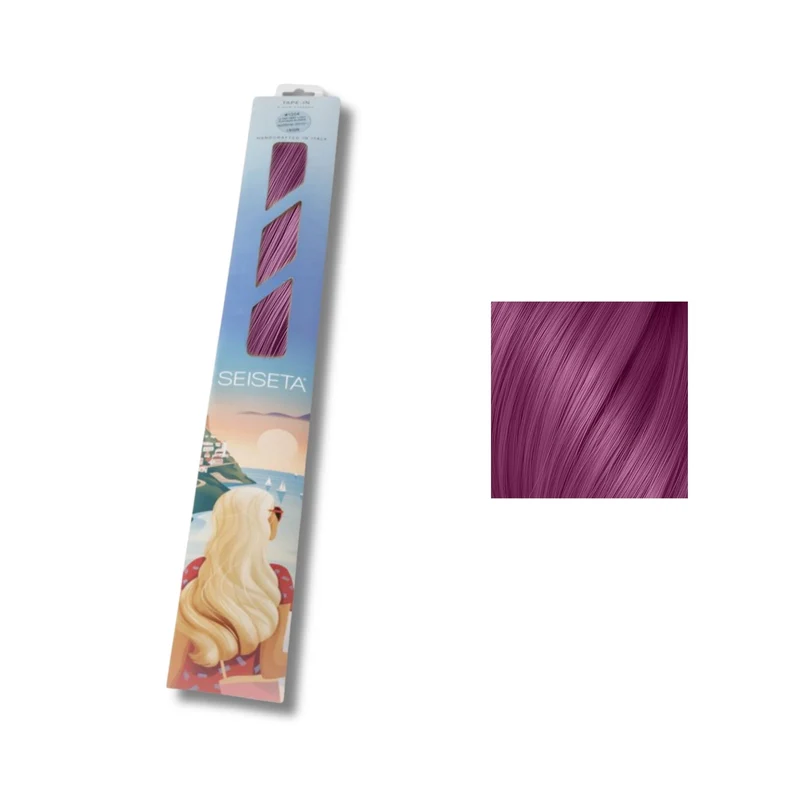 Seiseta Crazy Extension keratina Red Violet/62. 50/55cm - Extension Professionali per Capelli Cheratina