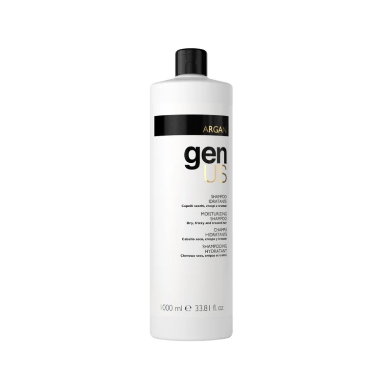 GenUs Argan Shampoo Idratante per Capelli Secchi e Crespi - 1000ml