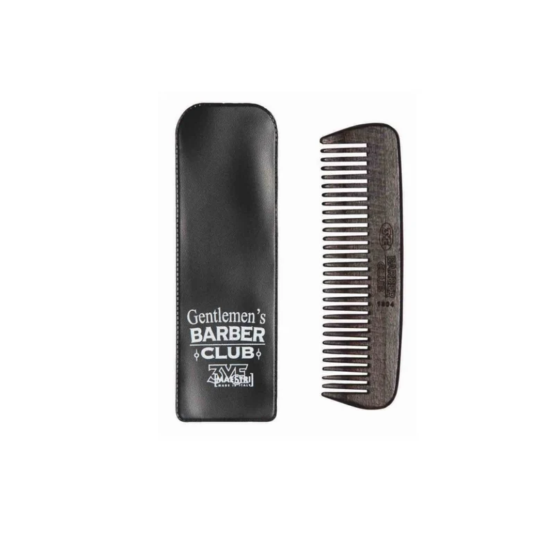 3ME Barber Club Pettine da barba in legno rado