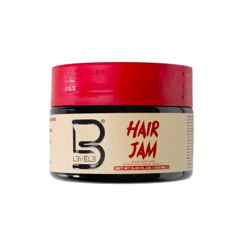 L3VEL3 Hair Jam Gel Capelli Anticrespo Tenuta Extra Forte 250 ml