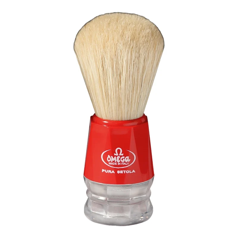 Pennello da Barba Omega in Setola 10018 rosso