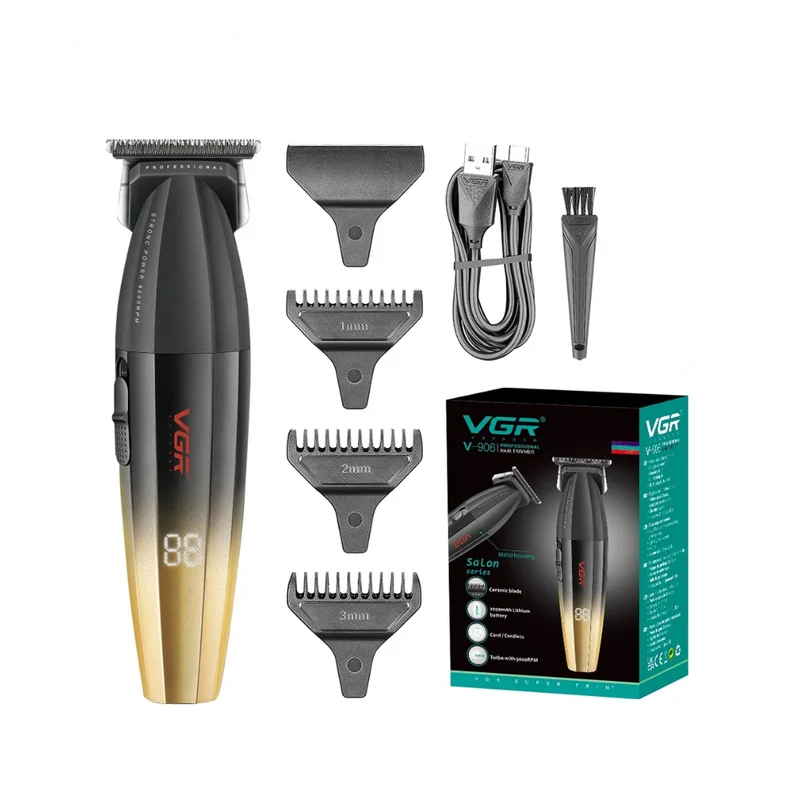 VGR V-906 Oro Trimmer Professionale con Lama in Acciaio Inossidabile