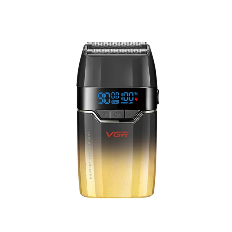 VGR V-308 Oro Shaver Professionale a Lamina in Metallo con Lamine in Titanio
