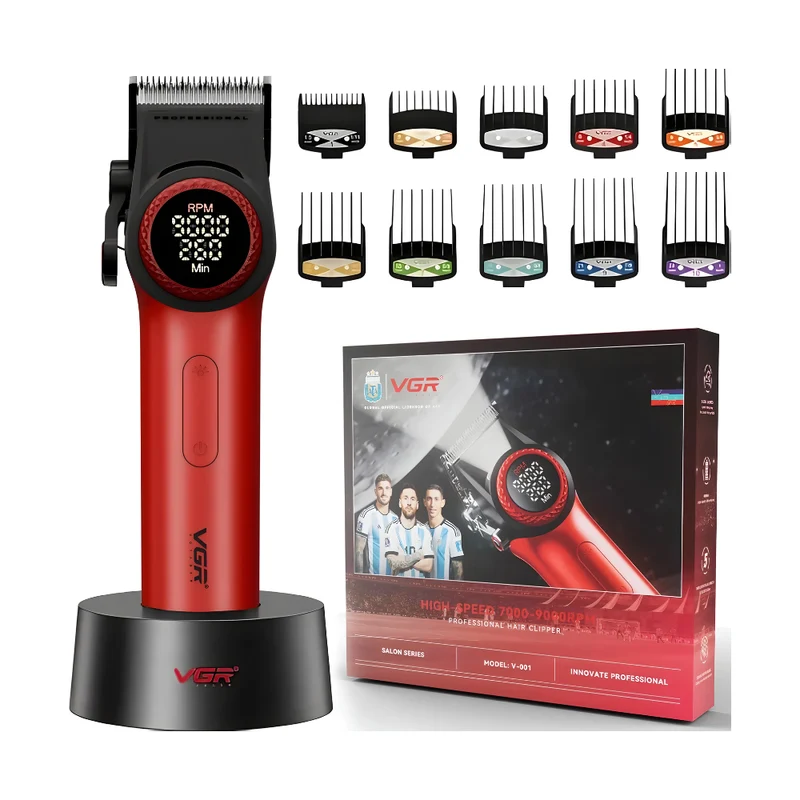 VGR V-001 Rosso Clipper Professionale in Metallo con Lama in Ceramica
