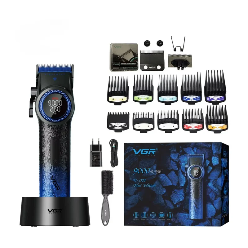 VGR V-001 Blue Edition Clipper Professionale in Metallo