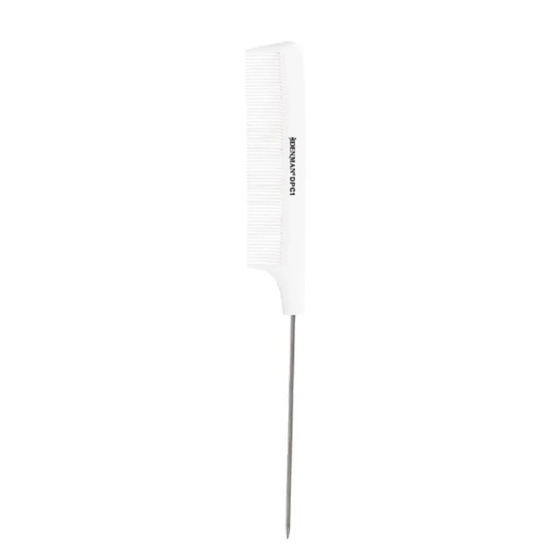 Denman Pettine Coda Metallo Bianco DPC1
