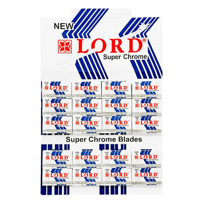 Lamette da Barba Lord Super Chrome 100pz