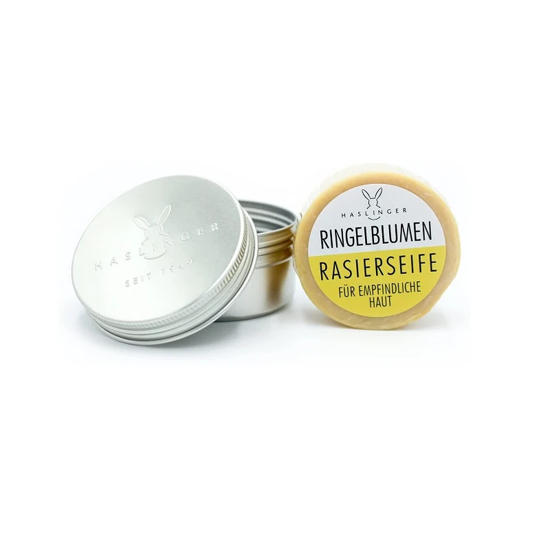 Sapone da Barba Haslinger Calendula 60gr con Ciotola