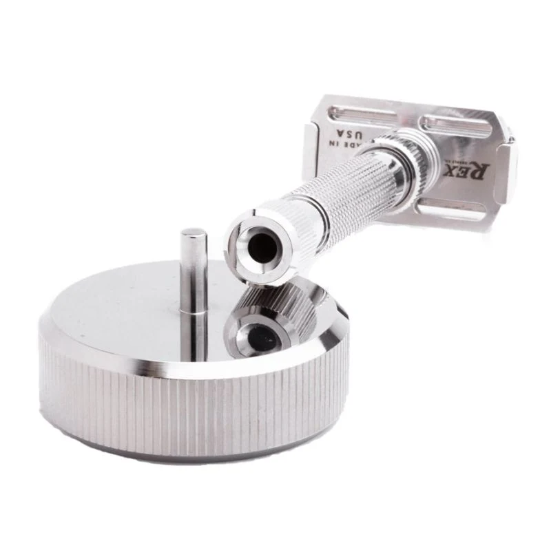 Rasoio di Sicurezza Rex Ambassador Regolabile Inox 316 Rhodium