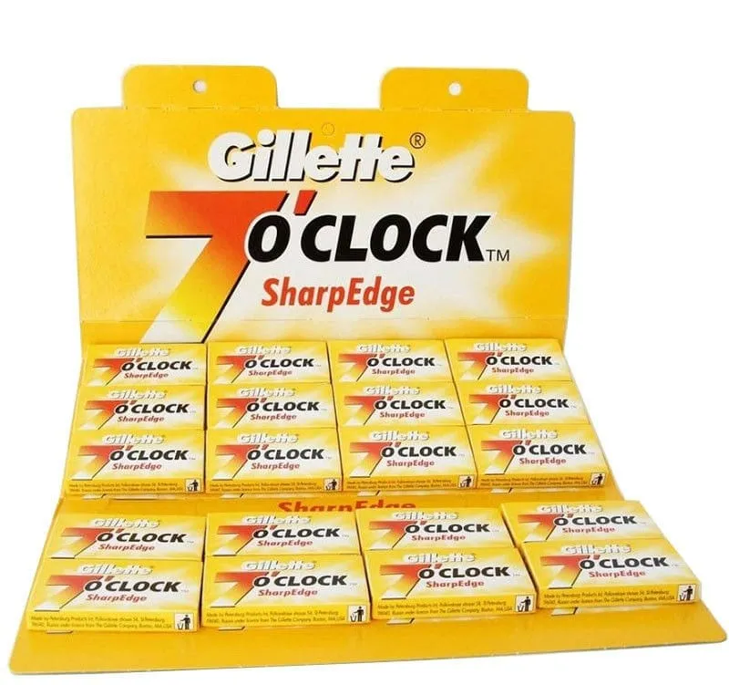 Lamette Gillette 7 O'clock SharpEdge 100pz