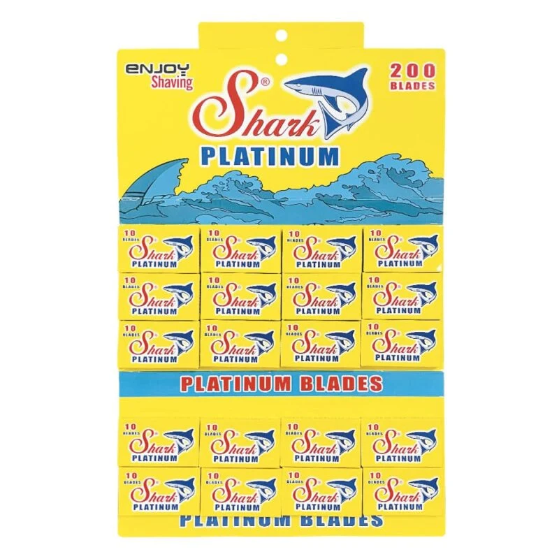 Lamette da Barba Shark Platinum 200pz