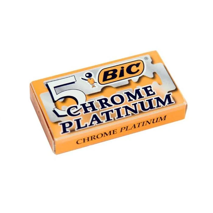 Lamette da Barba Bic Chrome Platinum 5pz