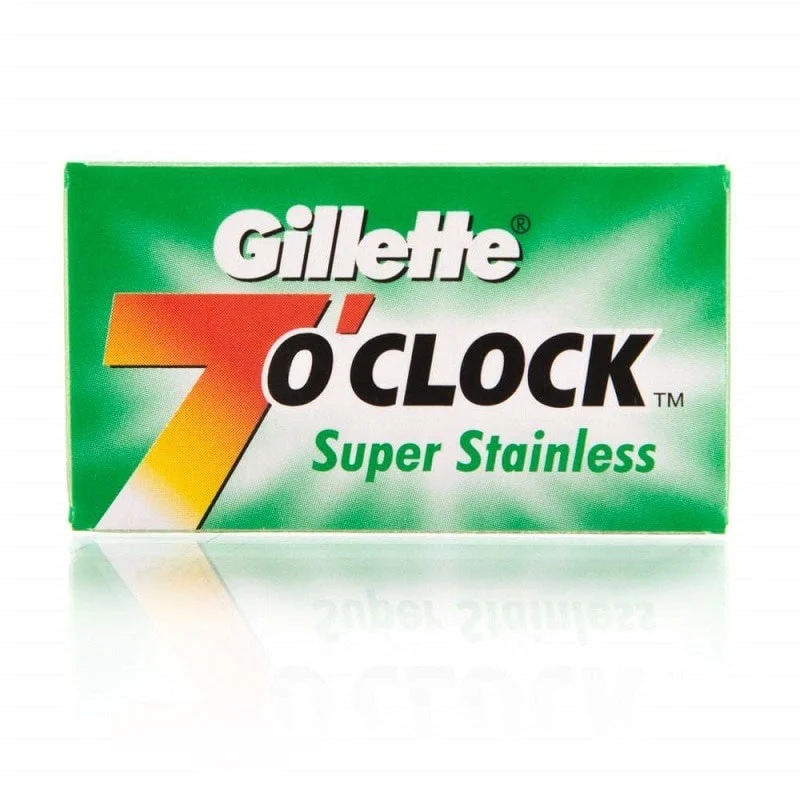 Lamette da Barba Gillette 7 O'clock Super Stainless 5pz