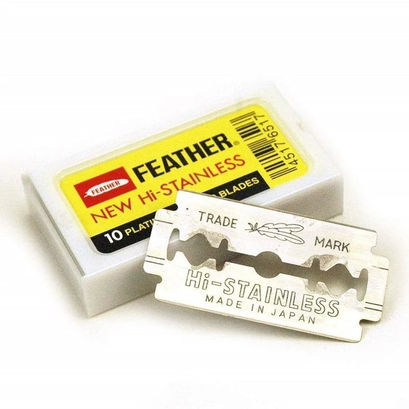 Lamette da Barba Feather Hi Stainless 10pz