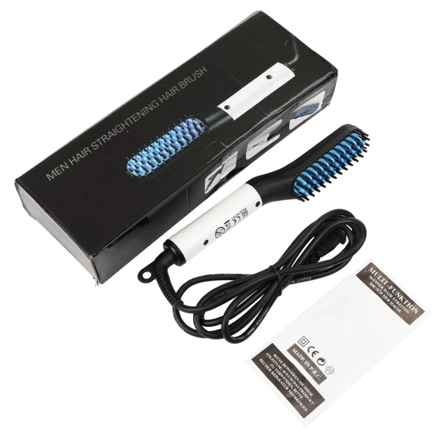 Multifunctional Hair Comb Brush Beard Straightener