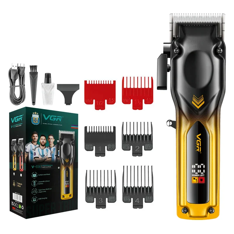 VGR V-656 Professional Cordless Beard & Hair Trimmer for Men | Rechargeable