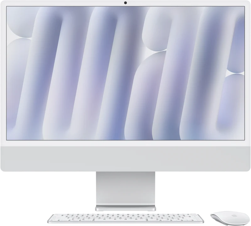 Apple iMac 24" Retina 4.5K Nano glass M4 chip 10-core GPU 16GB 256GB - Silver