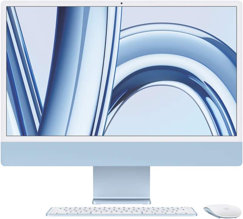 Apple iMac 24" Retina 4.5K Display with M3 chip 10-core GPU 256GB Blue
